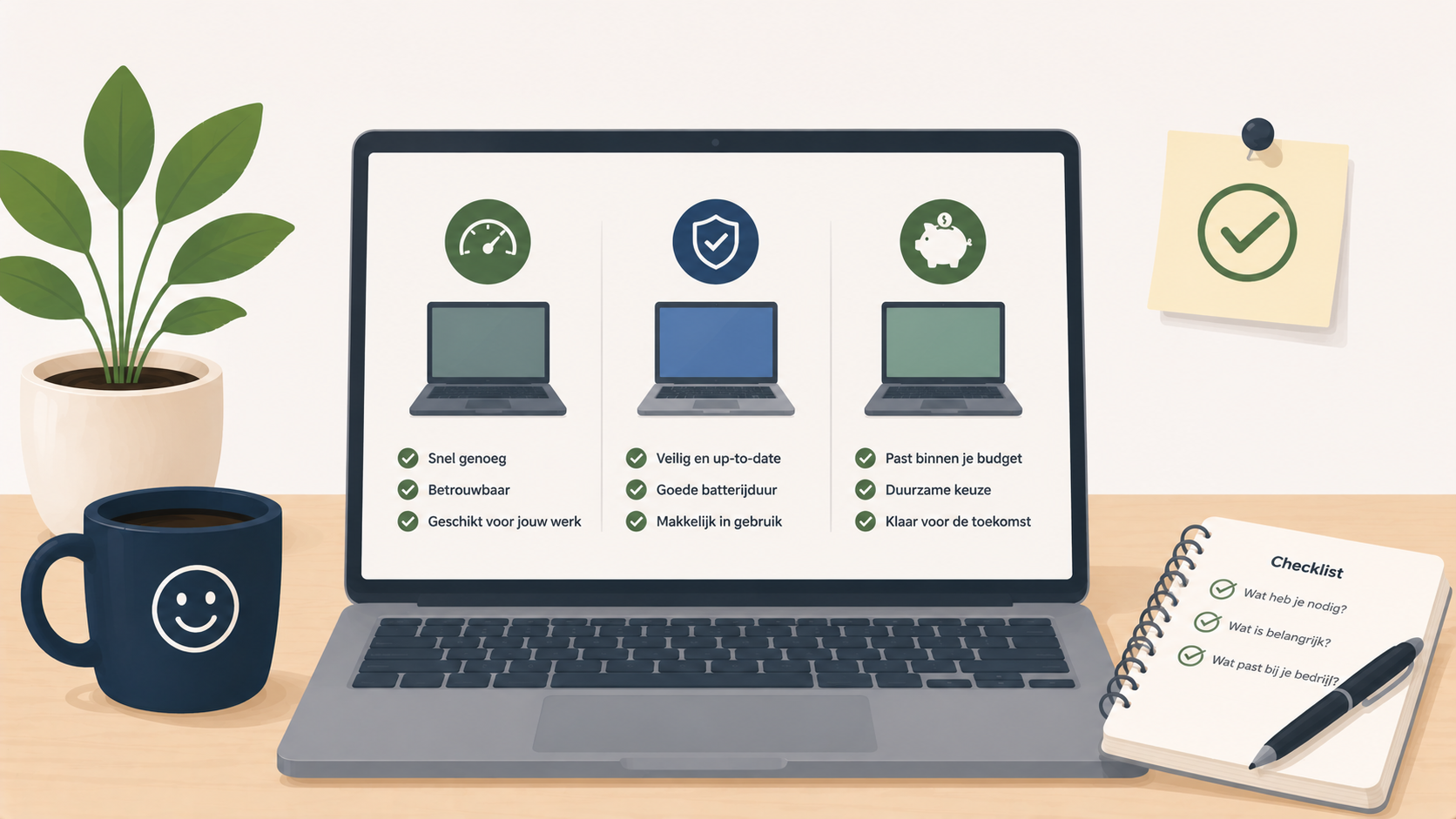 Een nieuwe zakelijke laptop kiezen voor kleine bedrijven