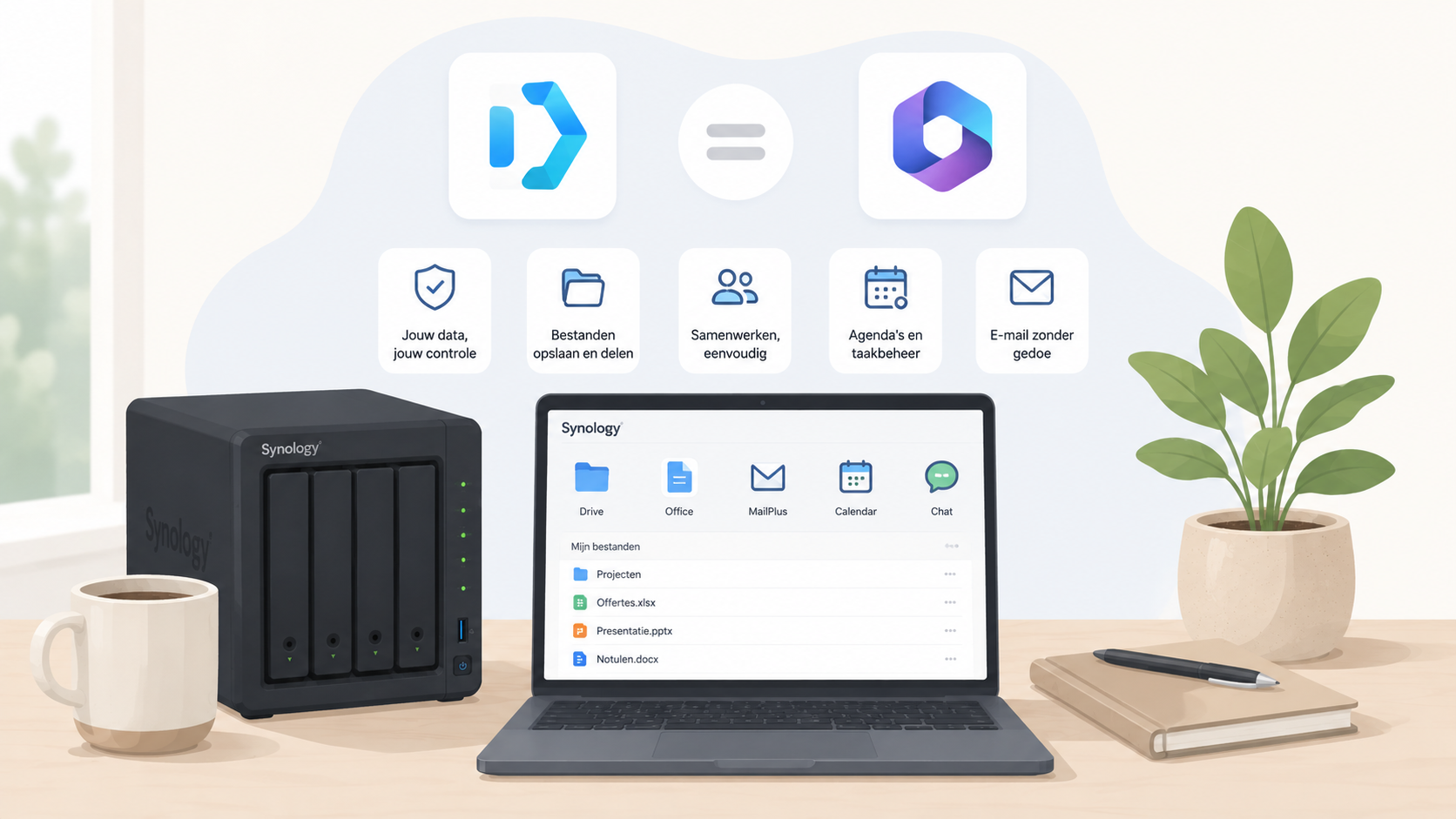 Synology als alternatief voor Microsoft 365 voor kleine bedrijven